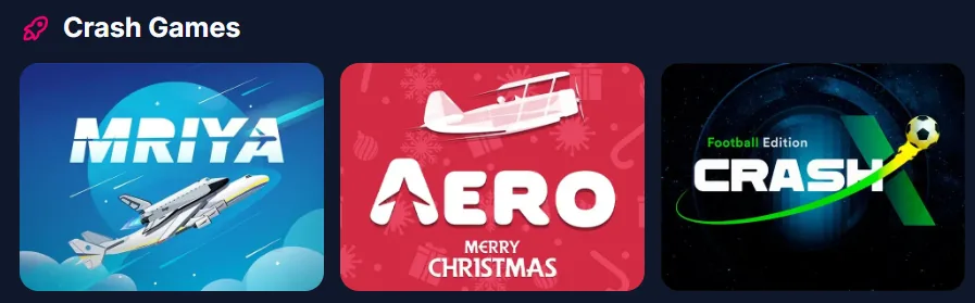 Juegos crash en Lukkly: Mriya, Aero y Crash X Football Edition
