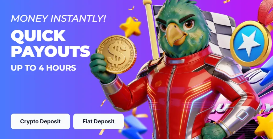 Retiros rápidos en Lukkly: dinero en hasta 4 horas con depósito cripto o fiat